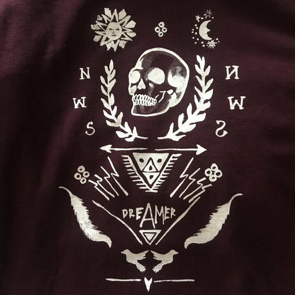 Kendall and Kylie Maroon Sweater - L